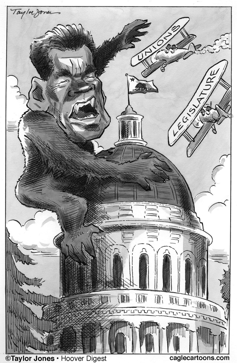  ARNOLD SCHWARZENEGGER AS KING KONG by Taylor Jones