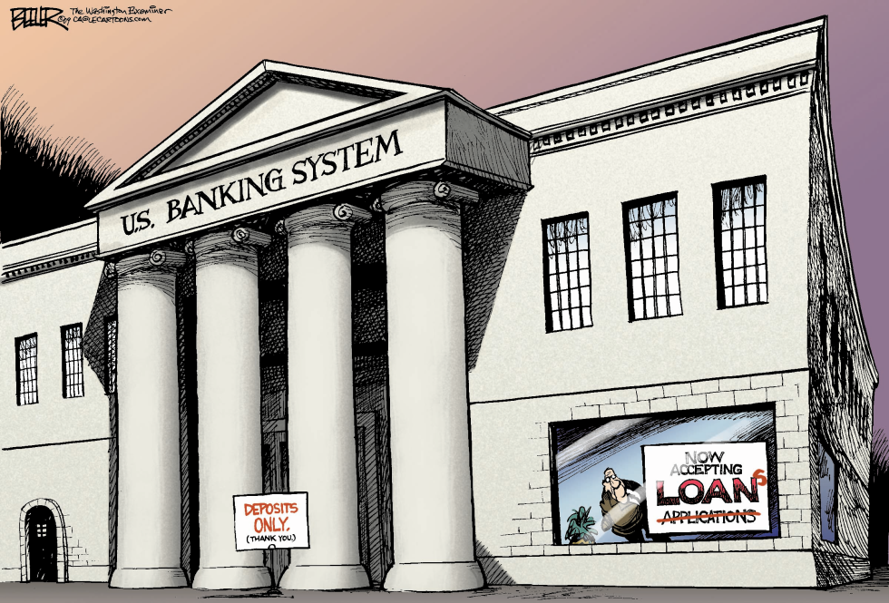  DEPOSITS ONLY by Nate Beeler