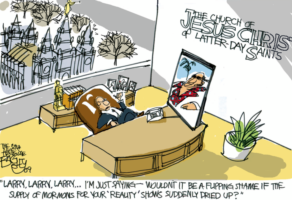  MORMONS VS HBO  by Pat Bagley