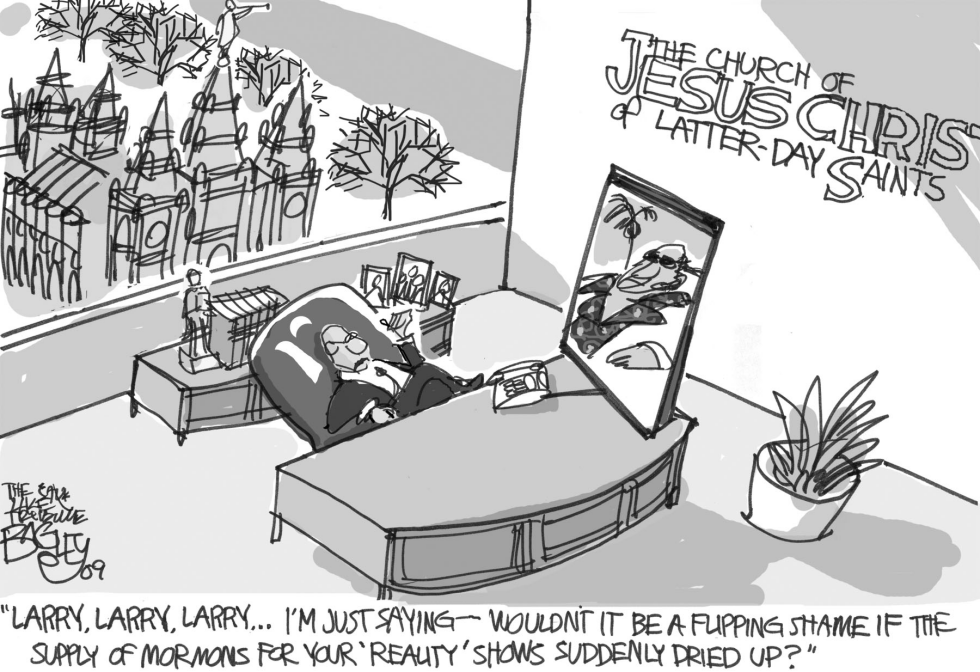  MORMONS VS HBO by Pat Bagley