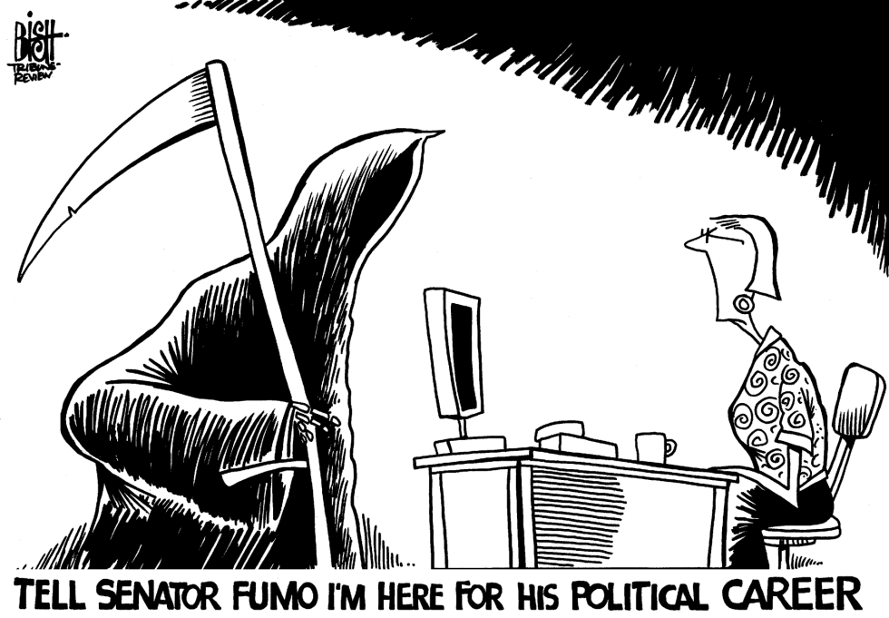 LOCAL, SENATOR FUMO GUILTY, b/w