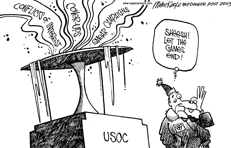  USOC GAMES by Mike Keefe