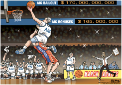 AIG BONUS MADNESS by R.J. Matson
