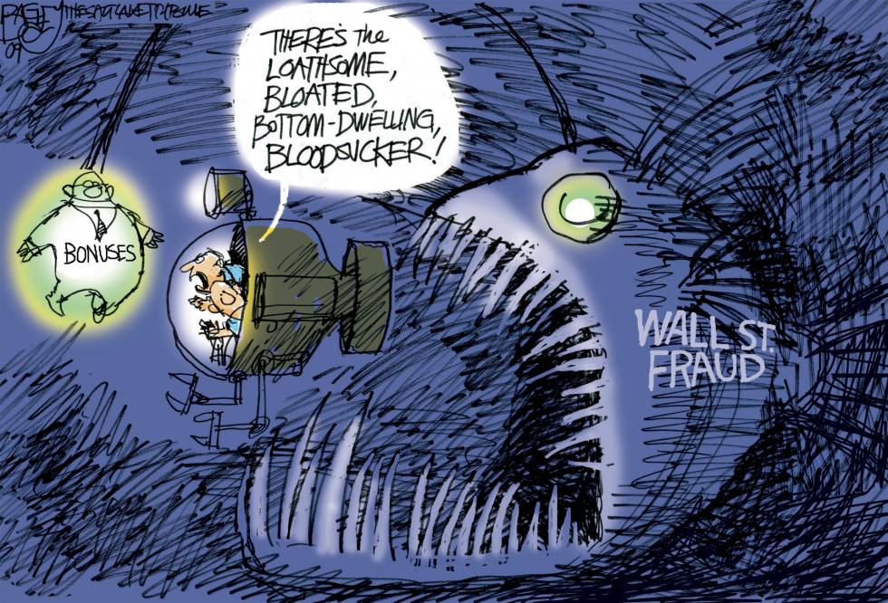  AIG BOTTOM FEEDER by Pat Bagley