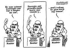 SUDAN PRESIDENT DEFIANT by Jimmy Margulies