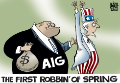 FIRST ROBBIN OF SPRING, by Randy Bish