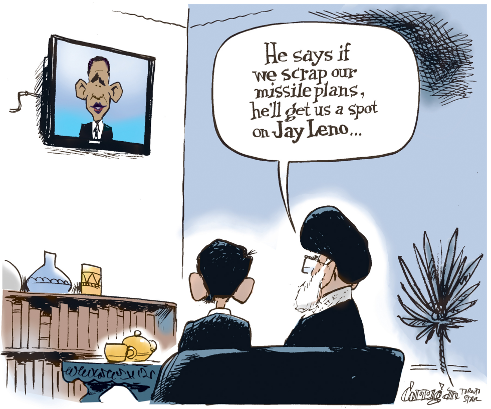  OBAMA BROADCASTS TO IRAN by Patrick Corrigan