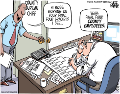 COUNTY GOVERNMENT CUTBACKS  by Jeff Parker