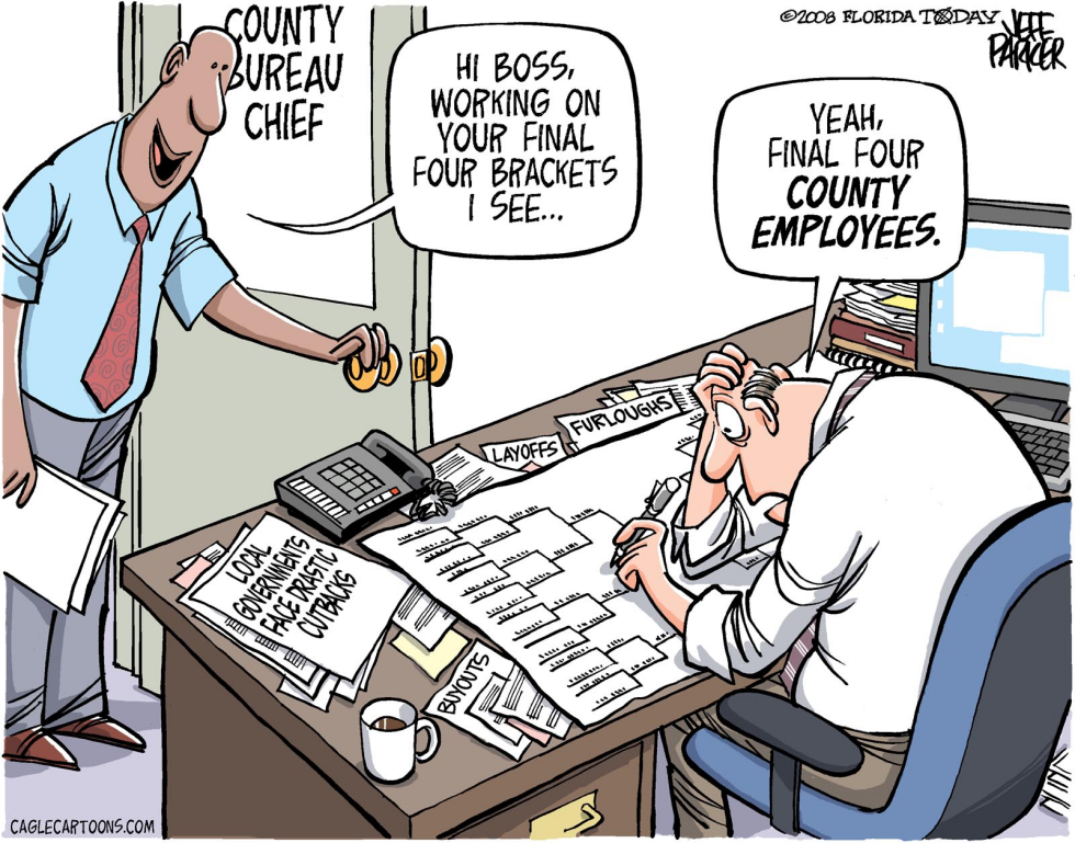 County Government Cutbacks COLOR