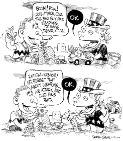 BUSH SANDBOX by Daryl Cagle