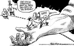 BORDER BAD GUYS by Mike Keefe