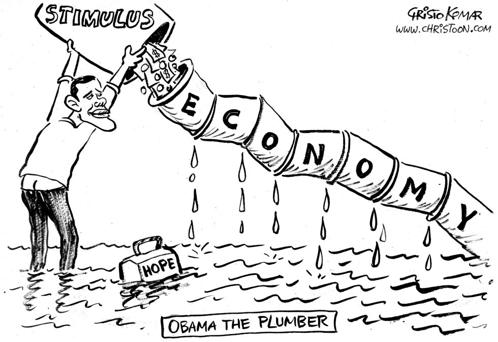 Obama the Plumber - B&W