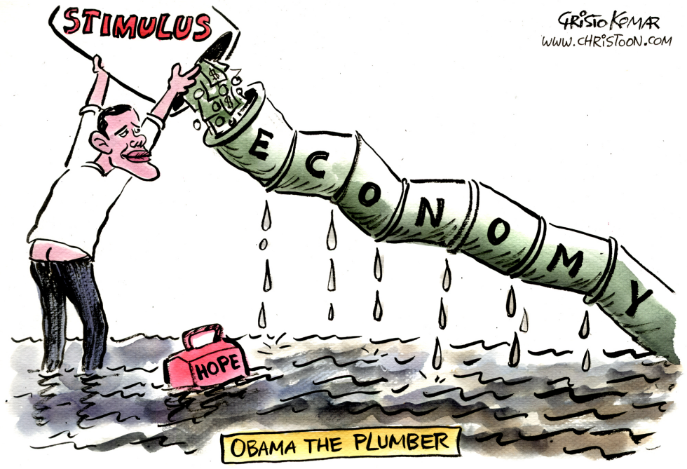 Obama the Plumber - COLOR