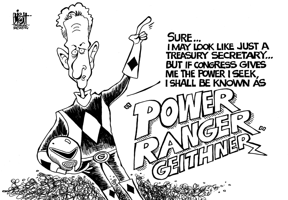 POWER RANGER GEITHNER, b/w