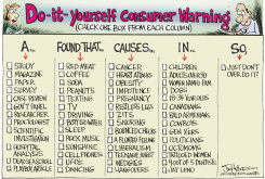 FOOD WARNING CHART by Joe Heller
