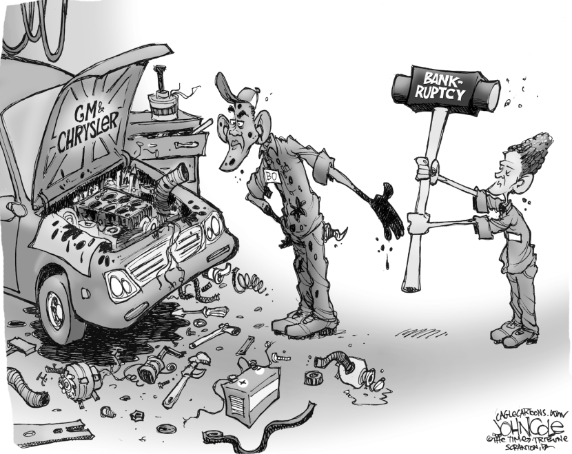 Obamas garage BW