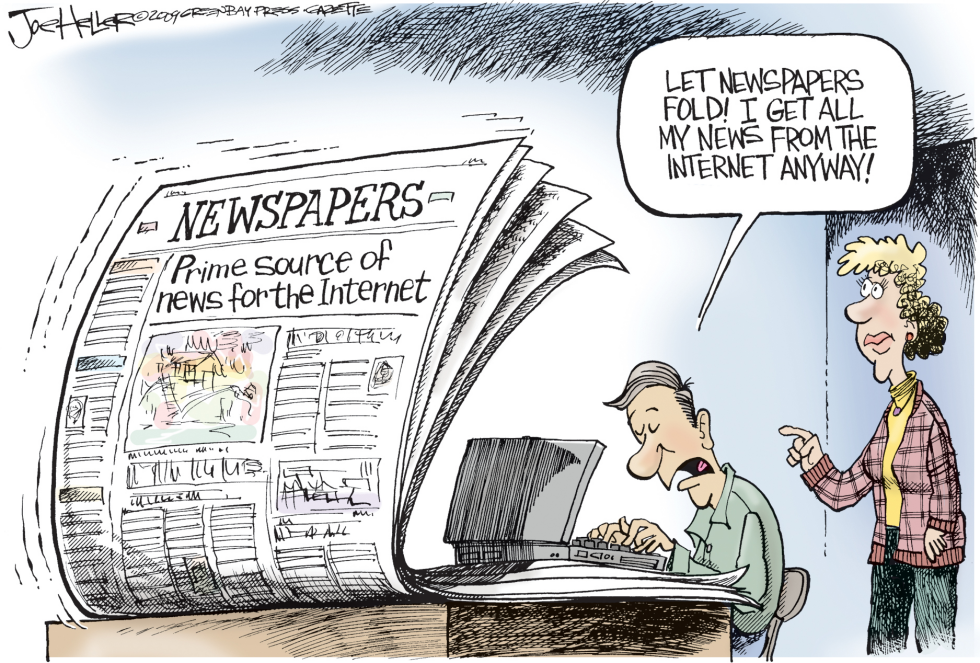 Folding Newspapers-COLOR