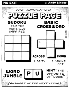 SIMPLIFIED PUZZLE PAGE by Andy Singer