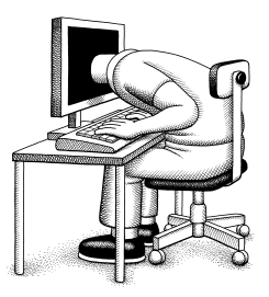 BREAK FREE OF SCREENS VERSION 1 by Andy Singer
