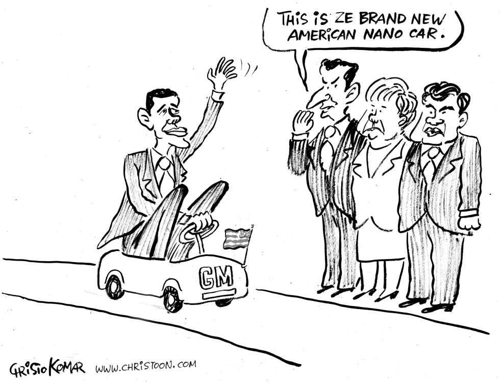 Obama Visits Europe - BW