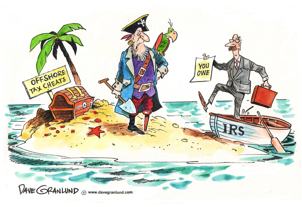  IRS HUNTS OFFSHORE TAX CHEATS by Dave Granlund