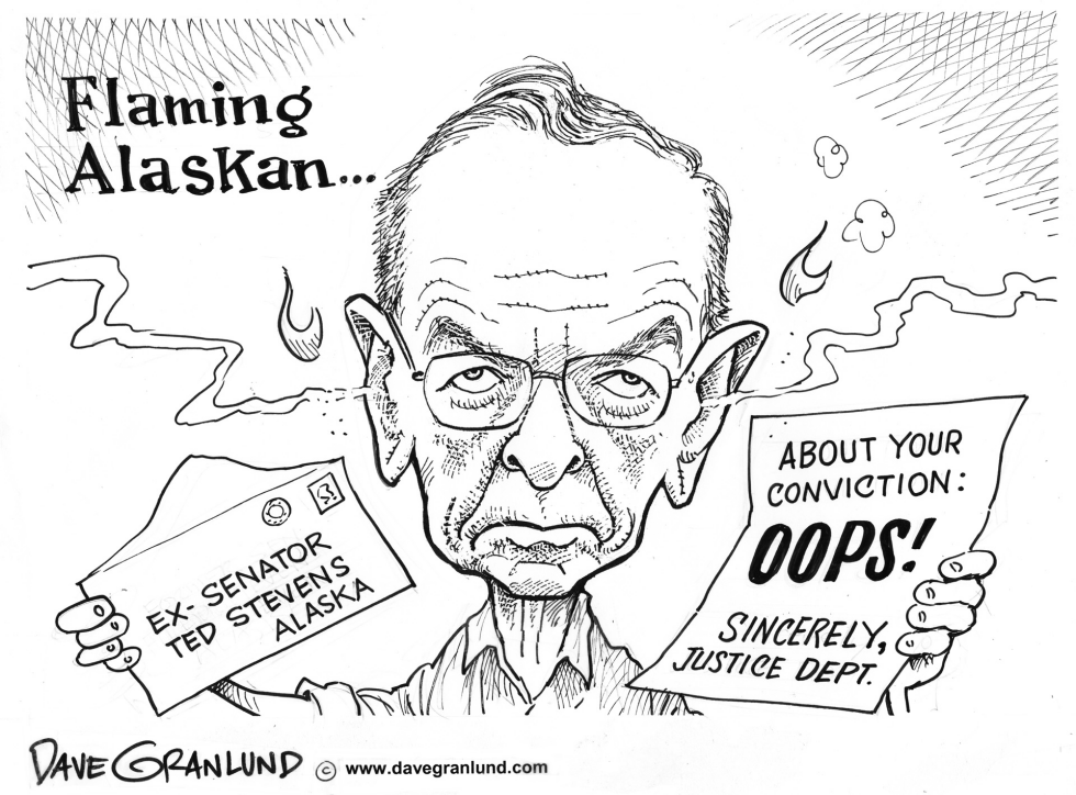 Sen Stevens Flaming Alaskan