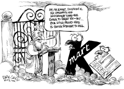ENRON K-MART by Daryl Cagle