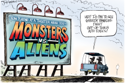AUTO EXECS VS BANKERS by Joe Heller