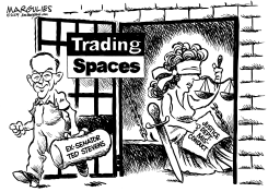 TED STEVENS GOES FREE by Jimmy Margulies