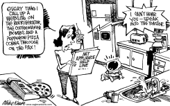 HELP LINE by Mike Keefe