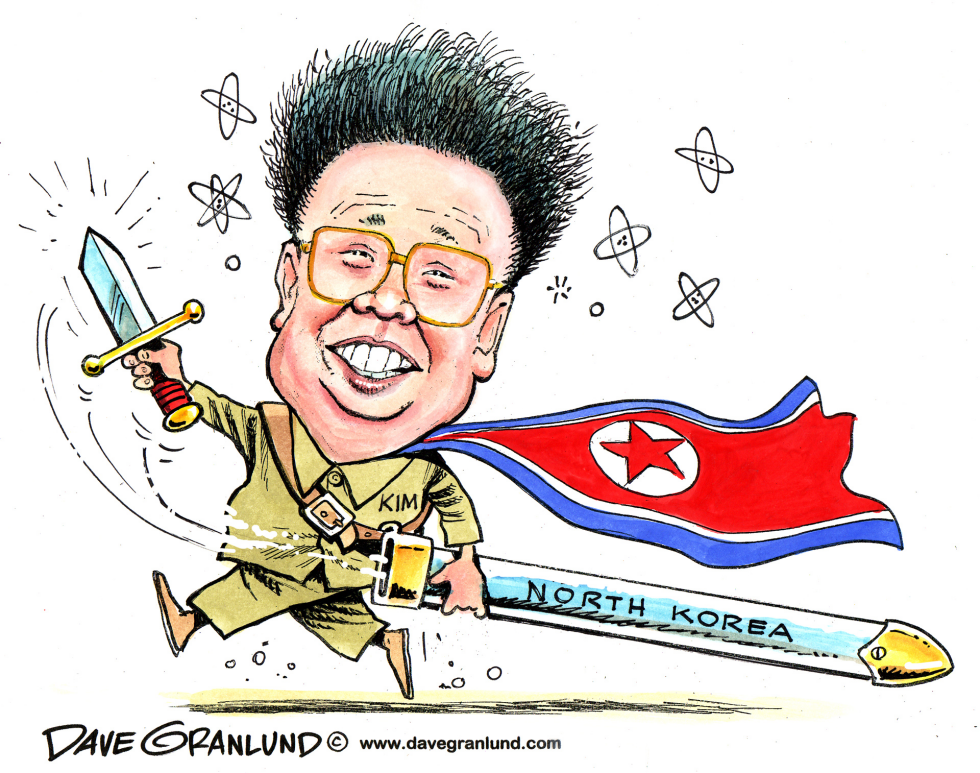  NORTH KOREA SABRE RATTLING by Dave Granlund