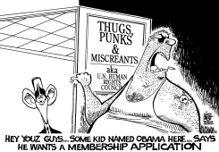 UN HUMAN RIGHTS COUNCIL, B/W by Randy Bish