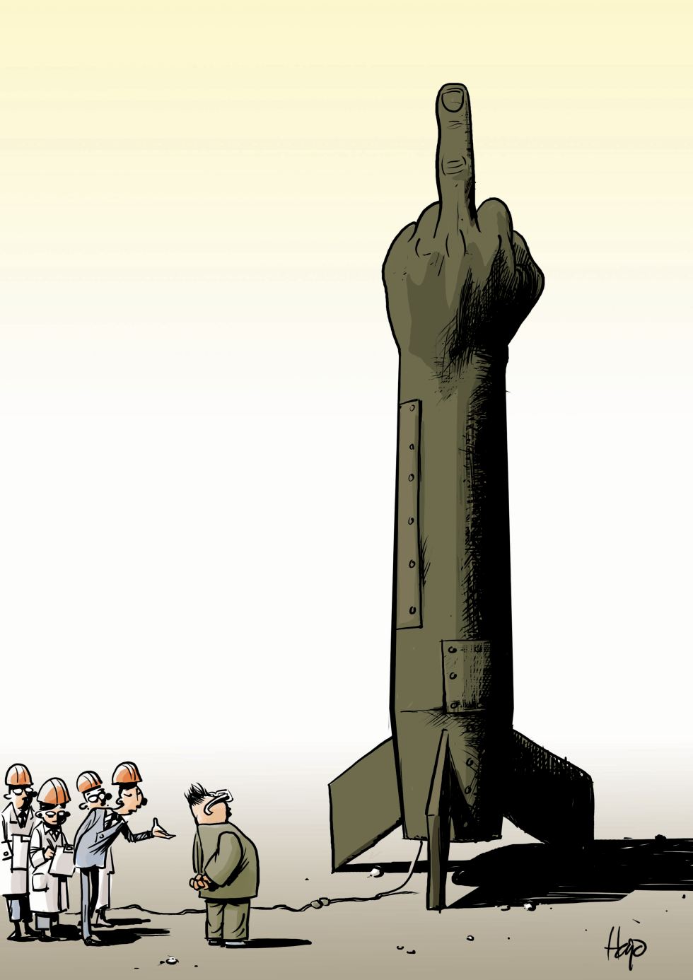 North Korean Rocket Launch Color