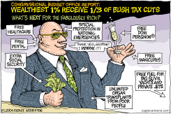 TAX CUTS FOR THE WEALTHY  by Monte Wolverton