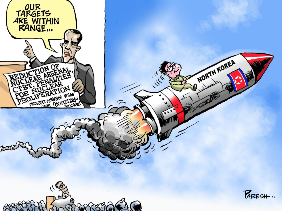  NORTH KOREAN MISSILE by Paresh Nath