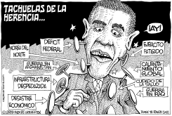 TACHUELAS DE LA HERENCIA DE OBAMA by Monte Wolverton