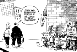 BUSINESSES ADAPT by Nate Beeler