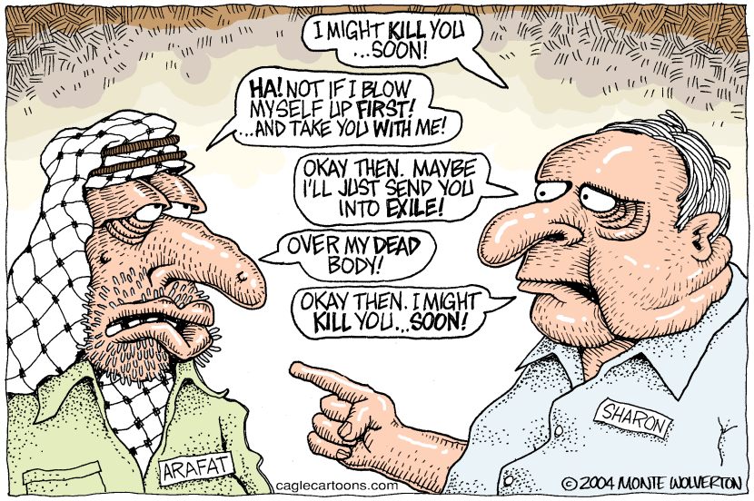COLOR Sharon and Arafat