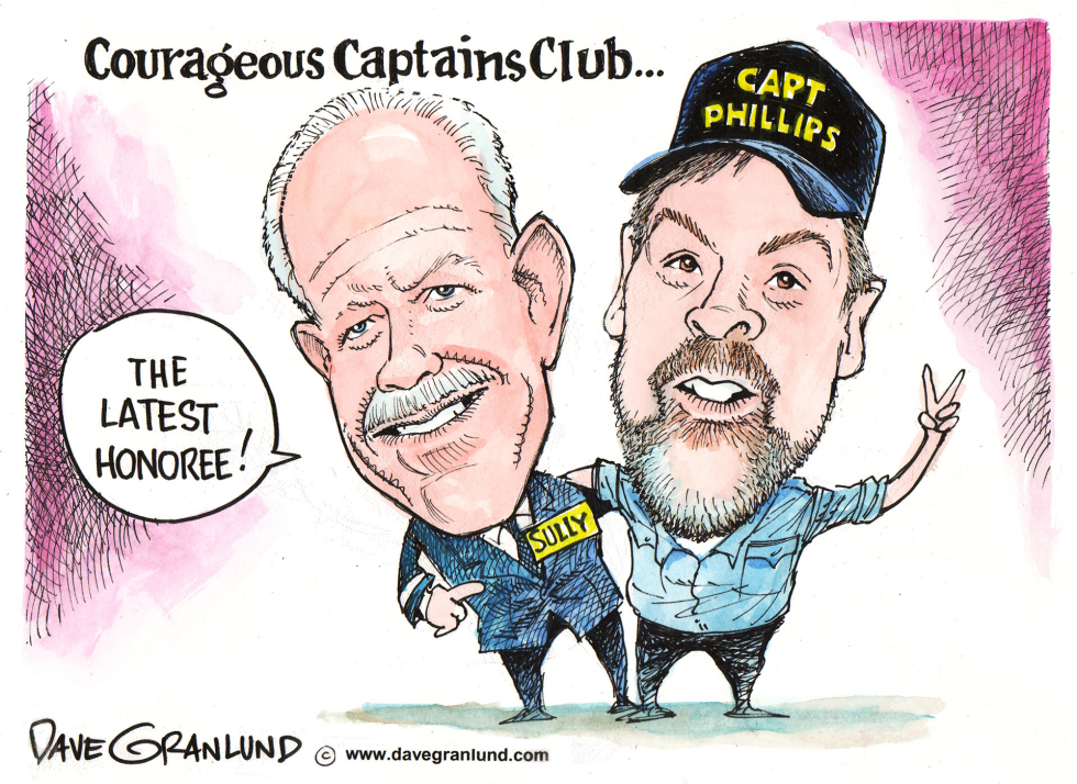  COURAGEOUS CAPTAINS by Dave Granlund