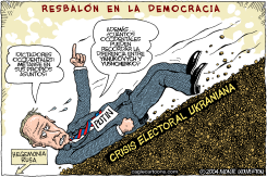 PUTIN RESBALA EN LA DEMOCRACIA by Monte Wolverton