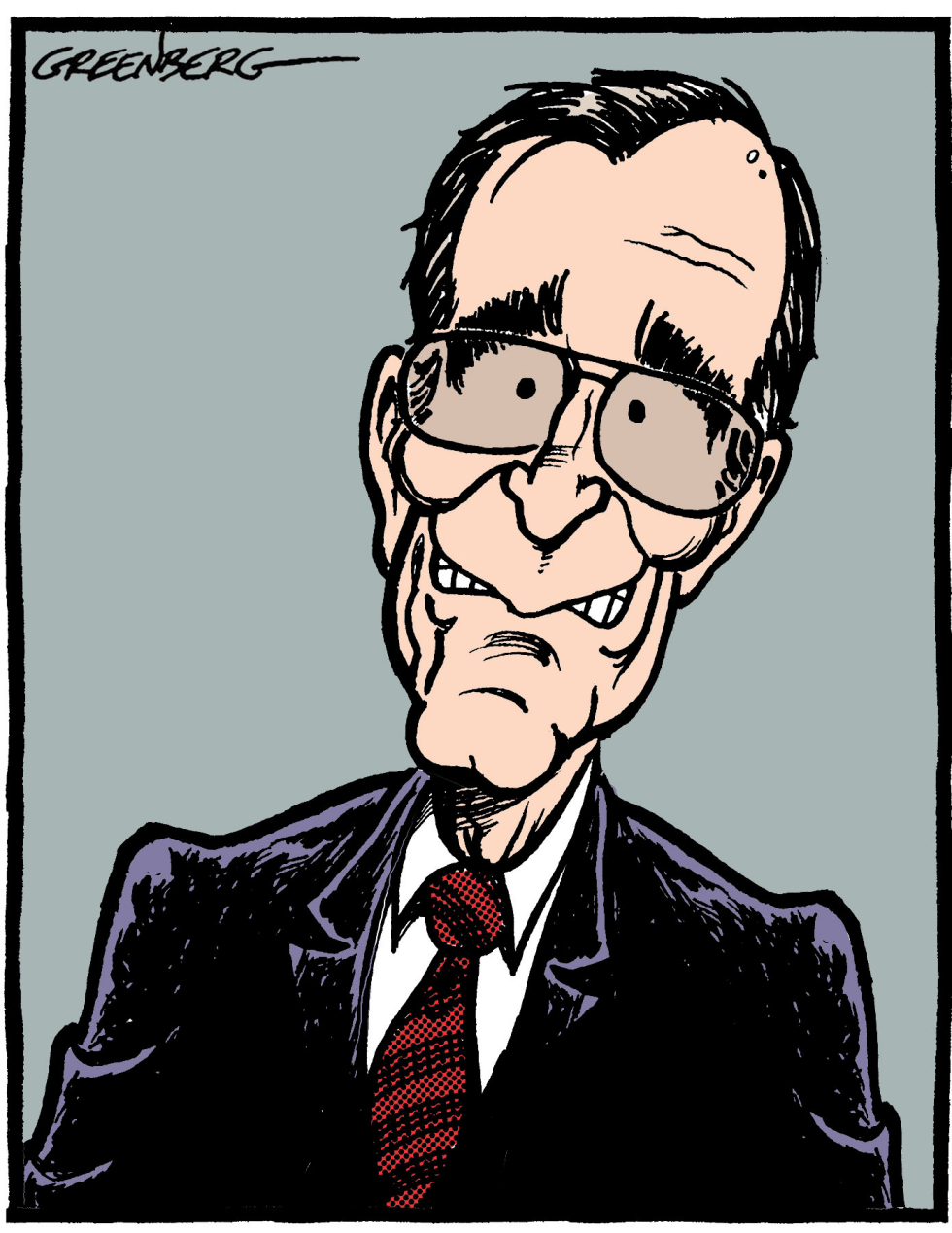 Bush senior caricature