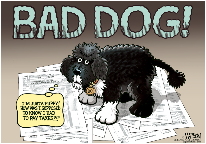 Bo Obama's Unpaid Taxes-COLOR