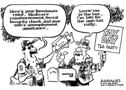 TAX DAY TEA PARTY by Jimmy Margulies