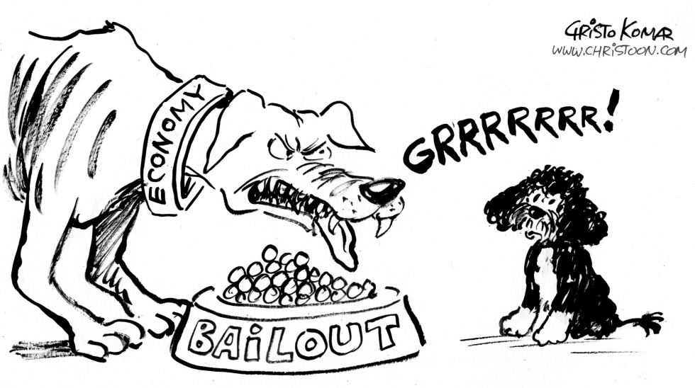Obama s puppies - B&W