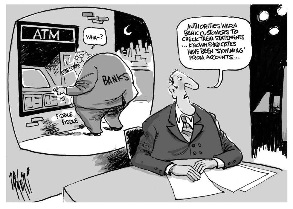 Bank Account Skimming bw