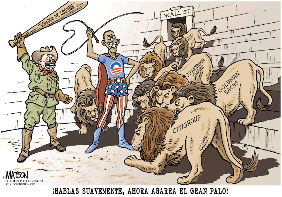  TEDDY ROOSEVELT ACONSEJA A BARACK OBAMA  by RJ Matson