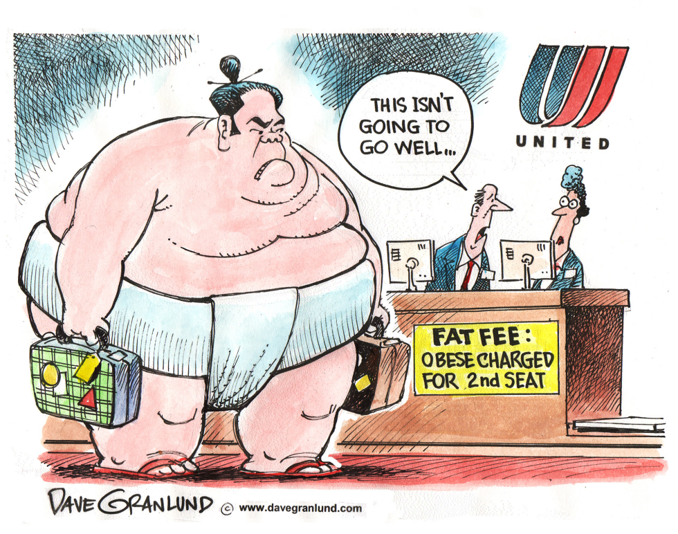  AIRLINE FAT FEE by Dave Granlund