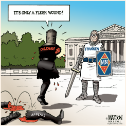 NORM COLEMAN AS THE BLACK KNIGHT by R.J. Matson