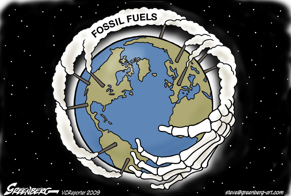 Fossil fuel hand