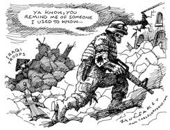 IRAQI TROOPS by Sandy Huffaker